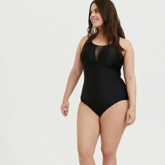 TORRID NWOT Active racerback sexy swim bathing suit one piece 3X XXXL - Picture 2 of 11